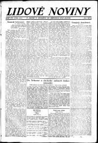 Lidov noviny z 20.3.1921, edice 1, strana 1