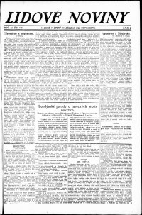 Lidov noviny z 20.3.1923, edice 2, strana 1