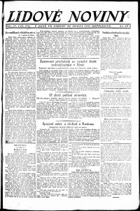 Lidov noviny z 20.4.1921, edice 2, strana 1