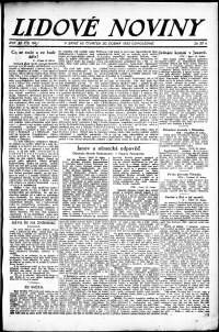 Lidov noviny z 20.4.1922, edice 1, strana 1