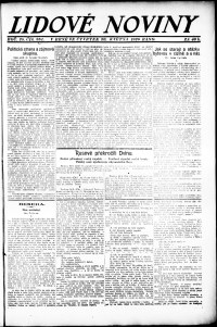 Lidov noviny z 20.5.1920, edice 1, strana 1