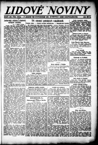 Lidov noviny z 20.5.1920, edice 2, strana 1