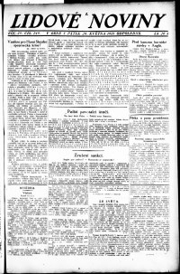 Lidov noviny z 20.5.1921, edice 2, strana 1
