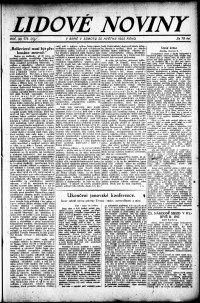 Lidov noviny z 20.5.1922, edice 2, strana 1