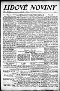 Lidov noviny z 20.5.1923, edice 1, strana 1