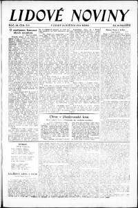Lidov noviny z 20.5.1924, edice 2, strana 1