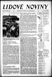 Lidov noviny z 20.5.1933, edice 2, strana 1