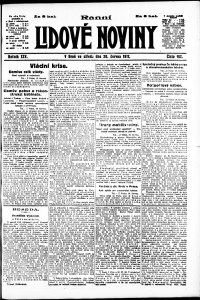 Lidov noviny z 20.6.1917, edice 1, strana 1
