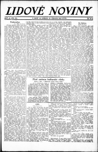 Lidov noviny z 20.6.1923, edice 1, strana 1