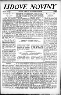 Lidov noviny z 20.6.1923, edice 2, strana 1