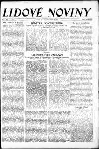 Lidov noviny z 20.6.1933, edice 2, strana 1