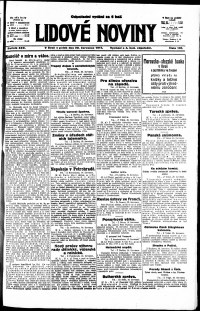 Lidov noviny z 20.7.1917, edice 3, strana 1