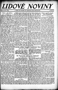 Lidov noviny z 20.7.1922, edice 2, strana 1