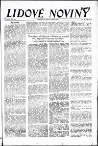 Lidov noviny z 20.8.1934, edice 1, strana 1