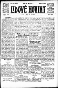 Lidov noviny z 20.9.1918, edice 1, strana 1