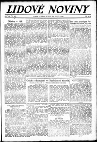 Lidov noviny z 20.9.1921, edice 2, strana 1