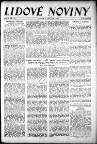 Lidov noviny z 20.9.1934, edice 1, strana 1