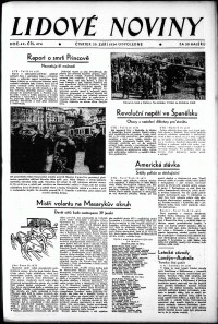 Lidov noviny z 20.9.1934, edice 2, strana 1