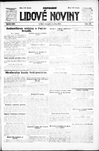 Lidov noviny z 20.10.1919, edice 2, strana 1