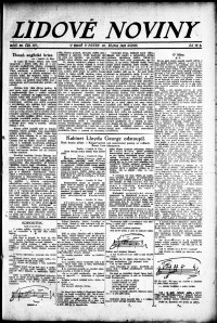 Lidov noviny z 20.10.1922, edice 1, strana 1