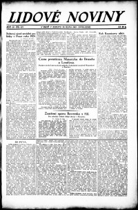 Lidov noviny z 20.10.1923, edice 2, strana 1
