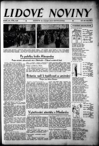 Lidov noviny z 20.10.1934, edice 2, strana 1