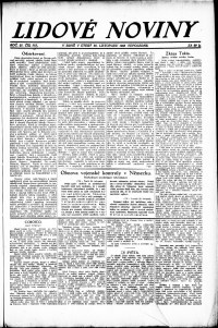 Lidov noviny z 20.11.1923, edice 2, strana 1