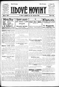 Lidov noviny z 20.12.1915, edice 1, strana 1