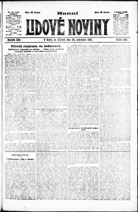 Lidov noviny z 20.12.1917, edice 1, strana 1