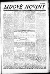 Lidov noviny z 20.12.1920, edice 1, strana 1