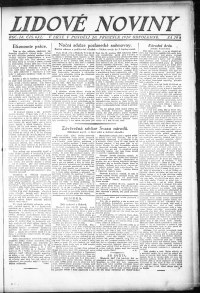 Lidov noviny z 20.12.1920, edice 2, strana 1