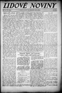 Lidov noviny z 20.12.1921, edice 1, strana 1