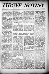 Lidov noviny z 20.12.1921, edice 2, strana 1