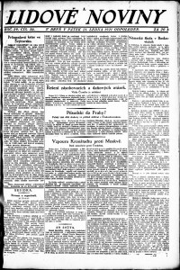 Lidov noviny z 21.1.1921, edice 2, strana 1