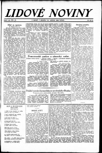 Lidov noviny z 21.1.1923, edice 1, strana 1