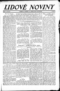 Lidov noviny z 21.2.1923, edice 2, strana 1