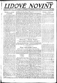 Lidov noviny z 21.3.1921, edice 1, strana 1