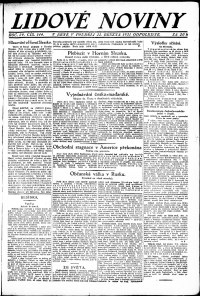 Lidov noviny z 21.3.1921, edice 2, strana 1