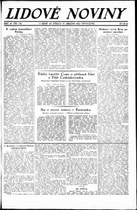 Lidov noviny z 21.3.1923, edice 1, strana 1