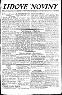 Lidov noviny z 21.4.1921, edice 2, strana 1