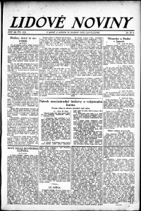 Lidov noviny z 21.4.1922, edice 2, strana 1