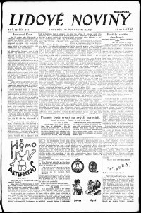 Lidov noviny z 21.4.1924, edice 1, strana 1