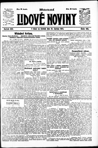 Lidov noviny z 21.6.1917, edice 3, strana 1