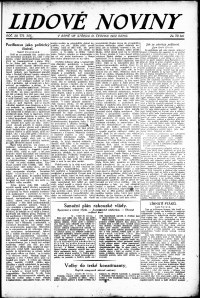 Lidov noviny z 21.6.1922, edice 1, strana 1