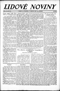 Lidov noviny z 21.6.1923, edice 2, strana 1