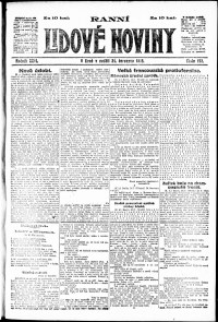 Lidov noviny z 21.7.1918, edice 1, strana 1