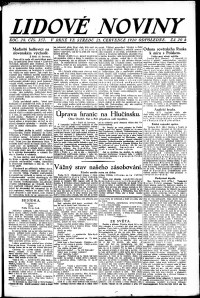 Lidov noviny z 21.7.1920, edice 2, strana 1
