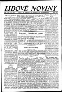 Lidov noviny z 21.8.1920, edice 2, strana 1