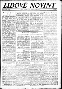 Lidov noviny z 21.9.1921, edice 2, strana 1