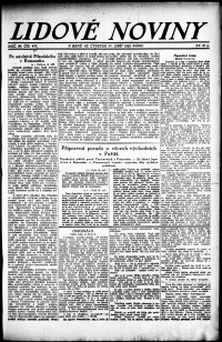 Lidov noviny z 21.9.1922, edice 1, strana 1